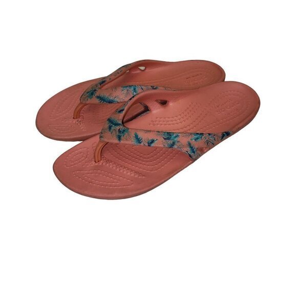 Crocs Iconic Comfort Womens Sandals Size 4 Blush TealPre-Owned - Picture 5 of 13